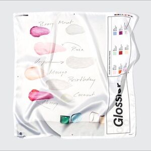 Glossier Holiday 2019 Limited Edition Silk Scarf | Balm Dot Com